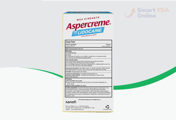 Aspercreme No Mess Roll-On with 4% Lidocaine, 2.5 fl oz.