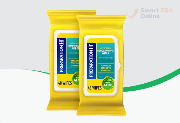 Preparation H Maximum Strength Hemorrhoid Flushable Wipes with Witch Hazel, 48 ct.