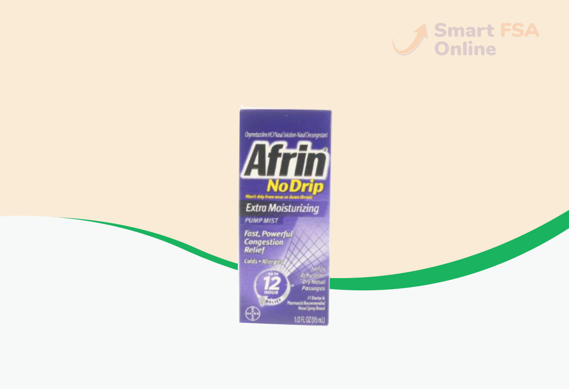 Afrin No Drip 12 Hour Pump Mist, Extra Moisturizing, .5 fl oz.