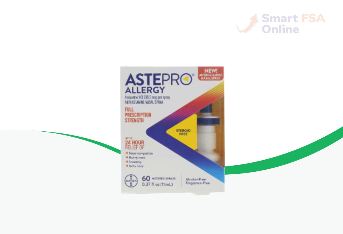 Astepro® Allergy Nasal Spray, 24-hour Allergy Relief, Steroid-Free Antihistamine, 60 Metered Sprays
