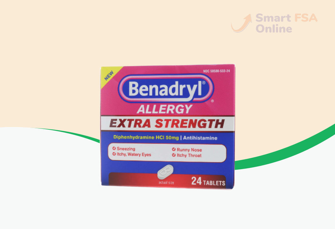 Benadryl Extra Strength Allergy Tablet, 24 ct.