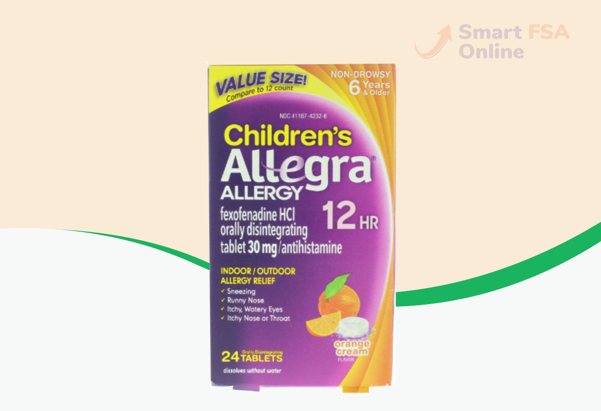 Children's Allegra Allergy 12 Hour Non-Drowsy Dissolve Tablets, Orange Cream, 24 ct.