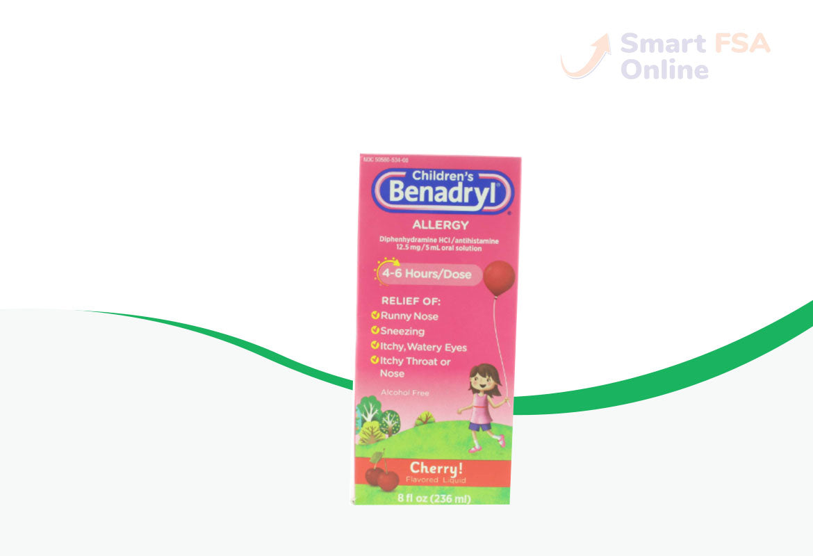 Children's Benadryl Oral Solution, Cherry Flavored, 8 fl oz.