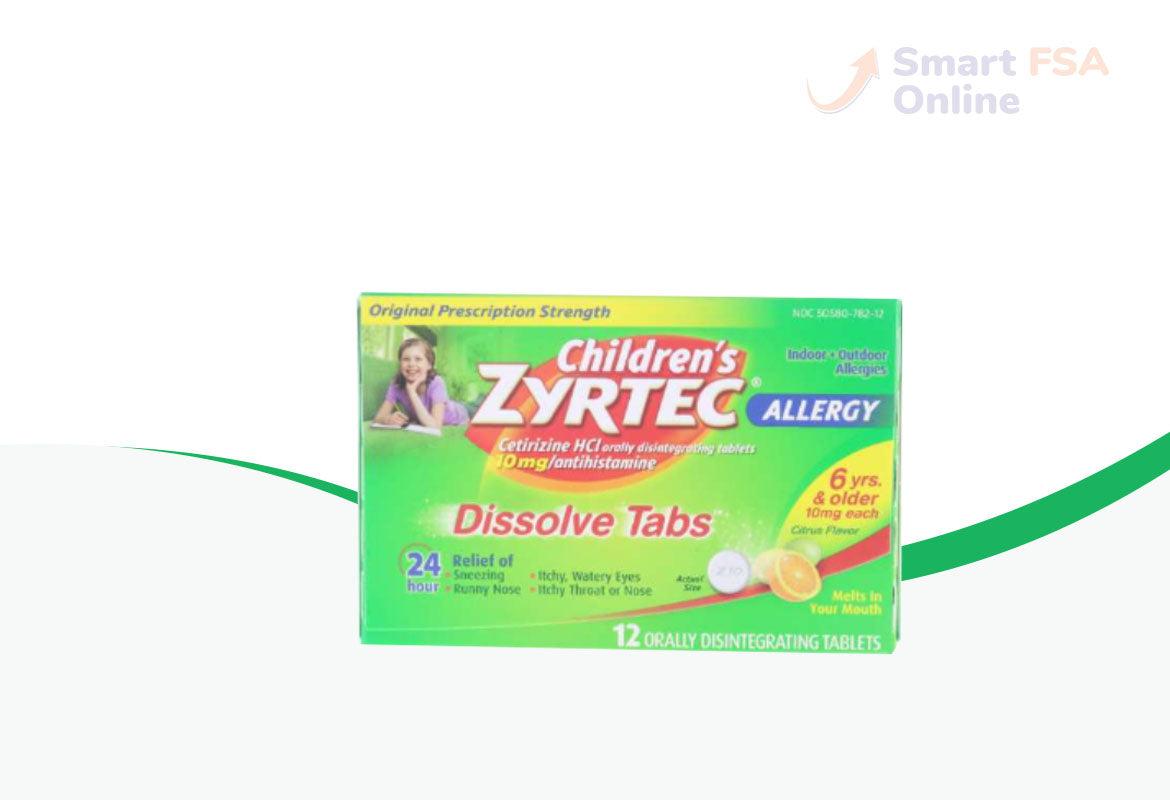Children's Zyrtec 10 mg Dissolve Tabs, Citrus Flavor