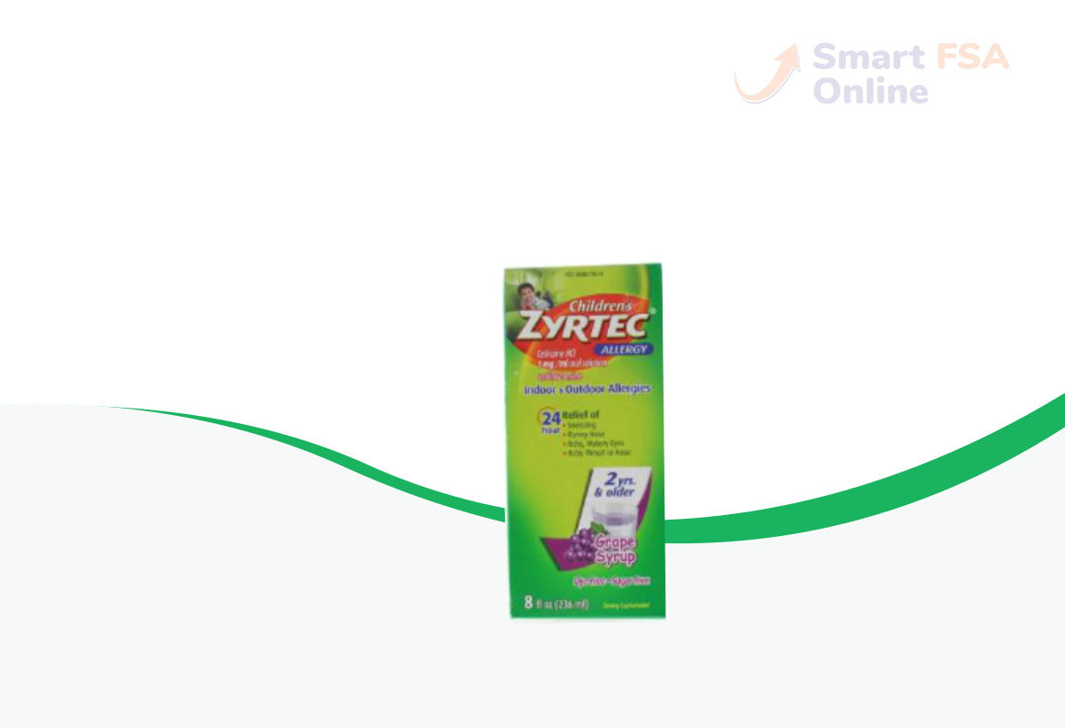 Children's Zyrtec 1 mg Grape Syrup, 4 fl oz. (2-Pack)