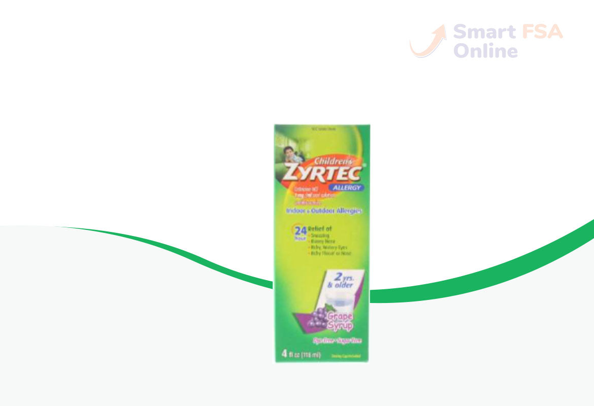 Children's Zyrtec 24-Hour Indoor & Outdoor Allergy Relief Liquid, Grape, 4 fl oz.