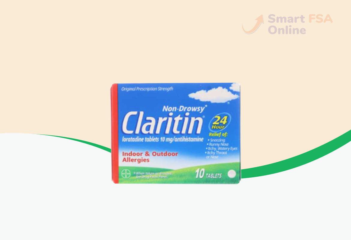 Claritin 24 Hour Allergy Medicine, Non-Drowsy Prescription Strength Allergy Relief, Loratadine Antihistamine Tablets