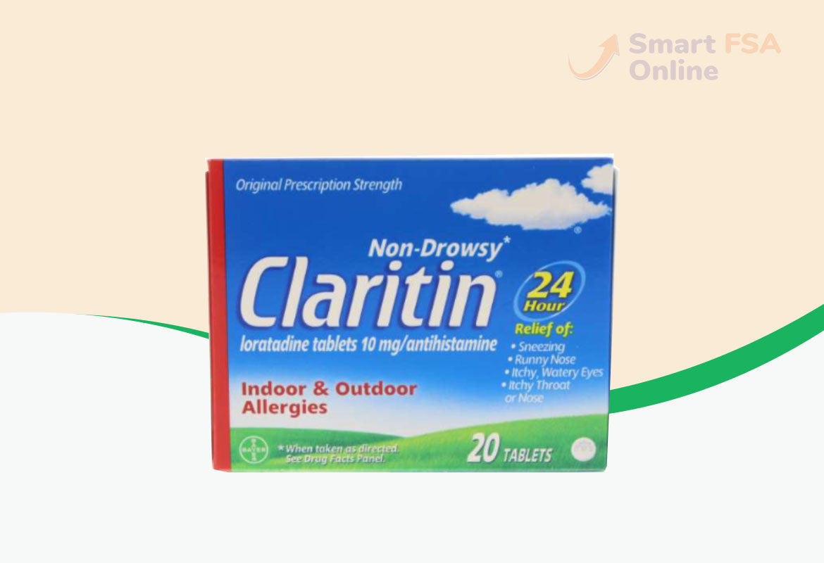 Claritin 24 Hour Allergy Medicine, Non-Drowsy Prescription Strength Allergy Relief, Loratadine Antihistamine Tablets