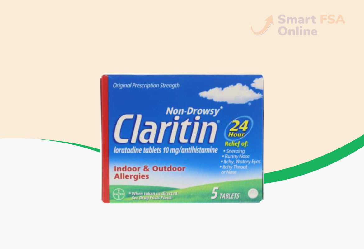 Claritin 24 Hour Allergy Medicine, Non-Drowsy Prescription Strength Allergy Relief, Loratadine Antihistamine Tablets