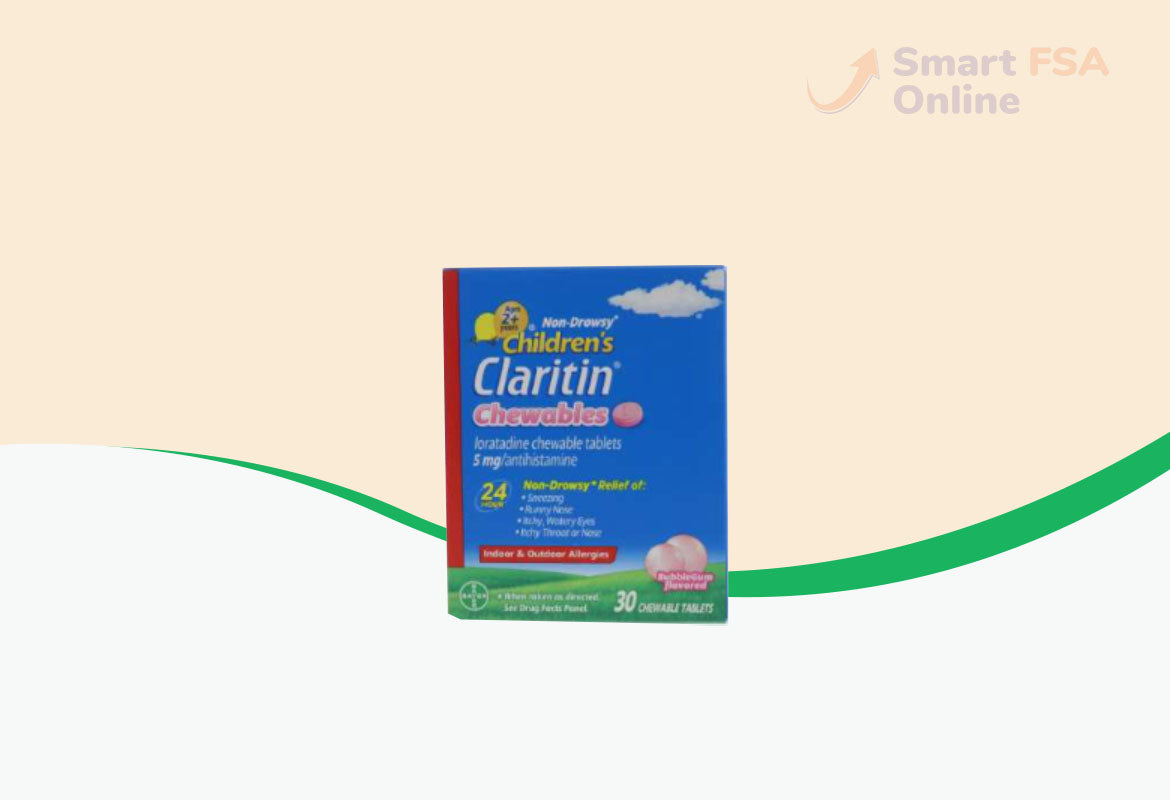 Claritin Children's Allergy Relief Chewable Tablets, Bubblegum, 30 ct.