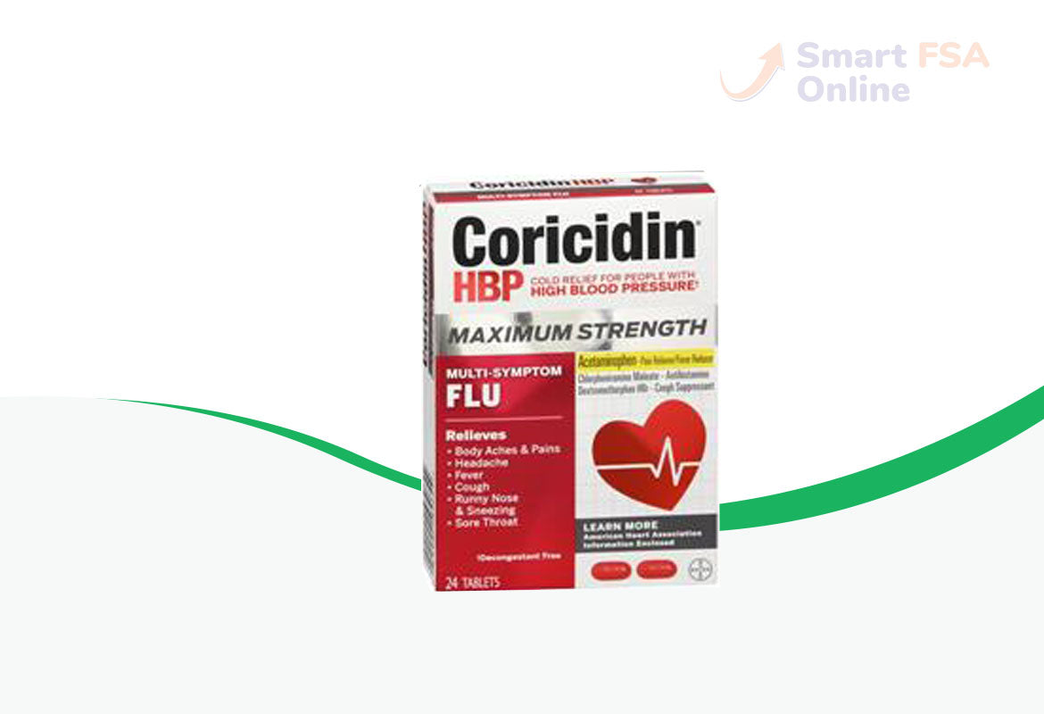 Coricidin HBP Max Strength Multi-Symptom Flu Tablets, 24 ct.
