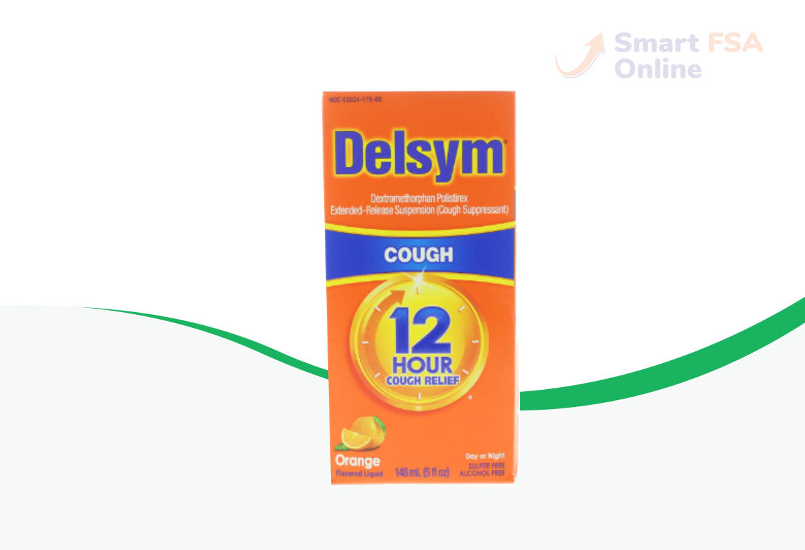 Delsym Adult Liquid, Orange with Dosage Cup, 5 oz.