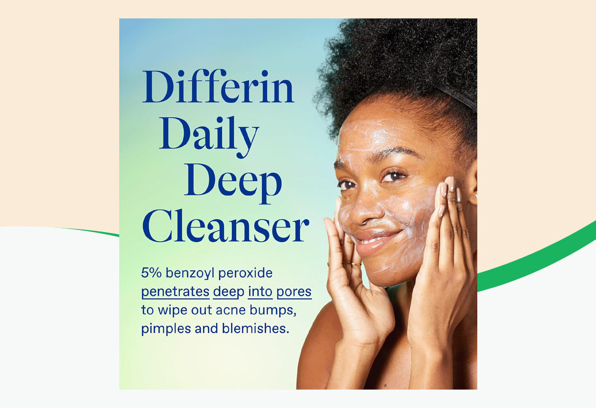 Differin Daily Deep Cleanser 5% BPO, 4 oz.
