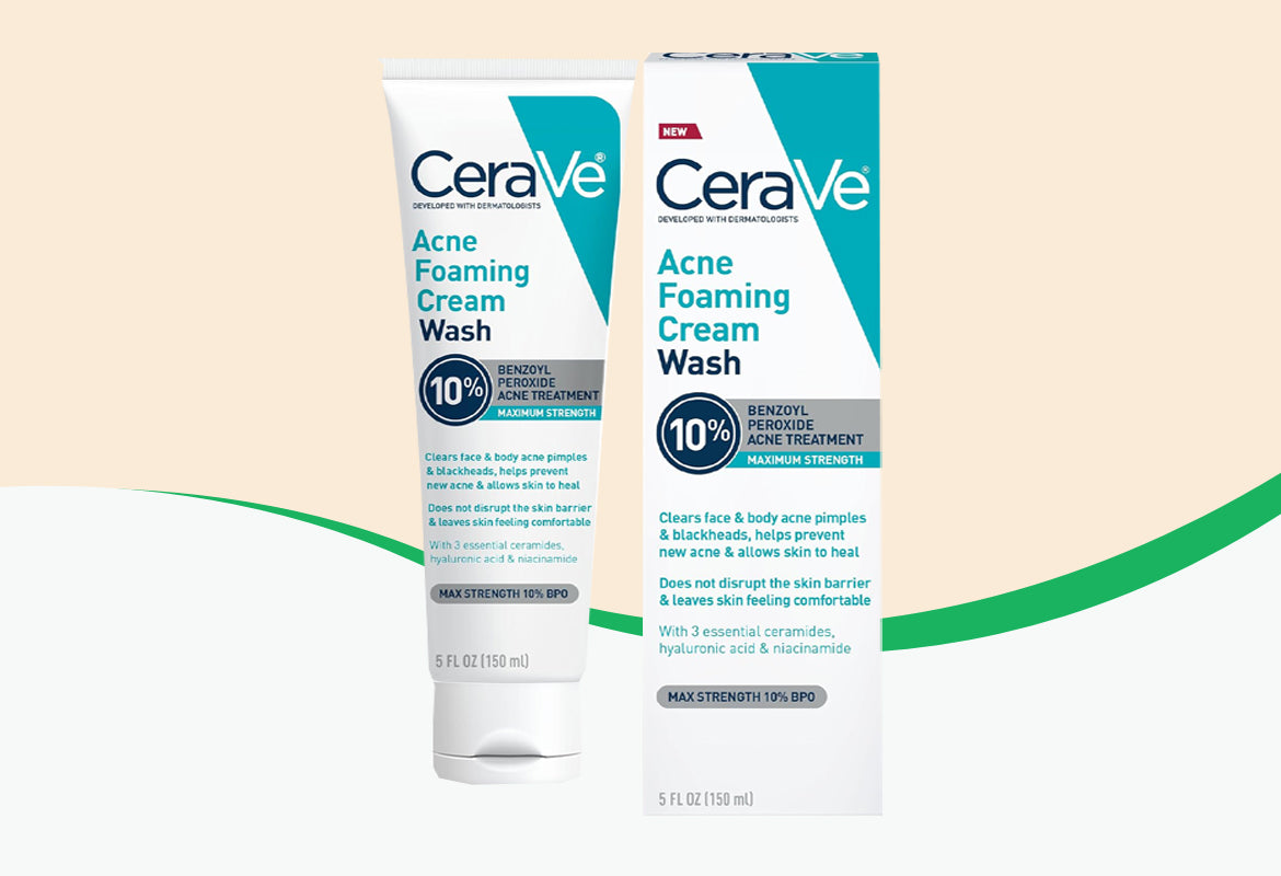 CeraVe Acne Foaming Cream Cleanser, 5 oz.