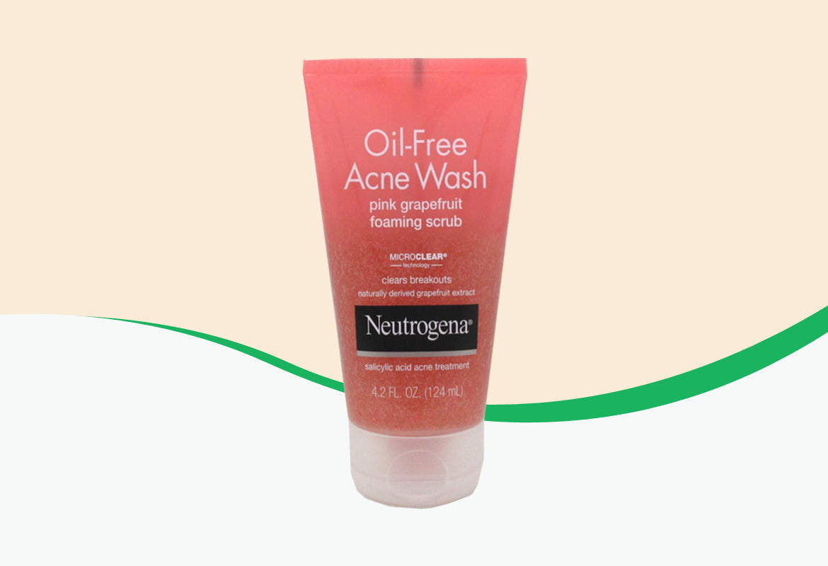 Neutrogena Pink Grapefruit Oil-Free Foaming Acne Scrub, 6.7 fl oz.