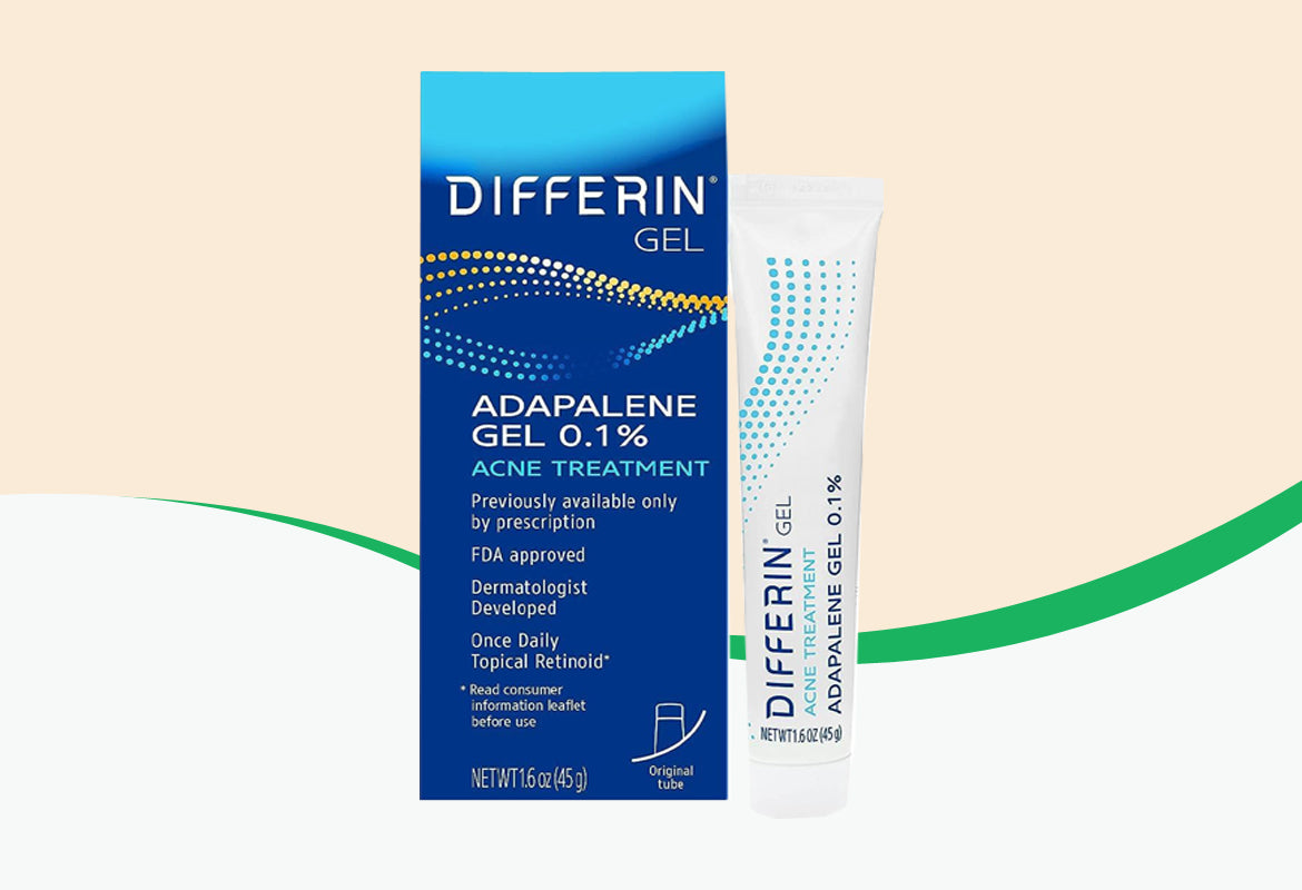 Differin 0.1% Adapalene Treatment Gel, 45g Tube