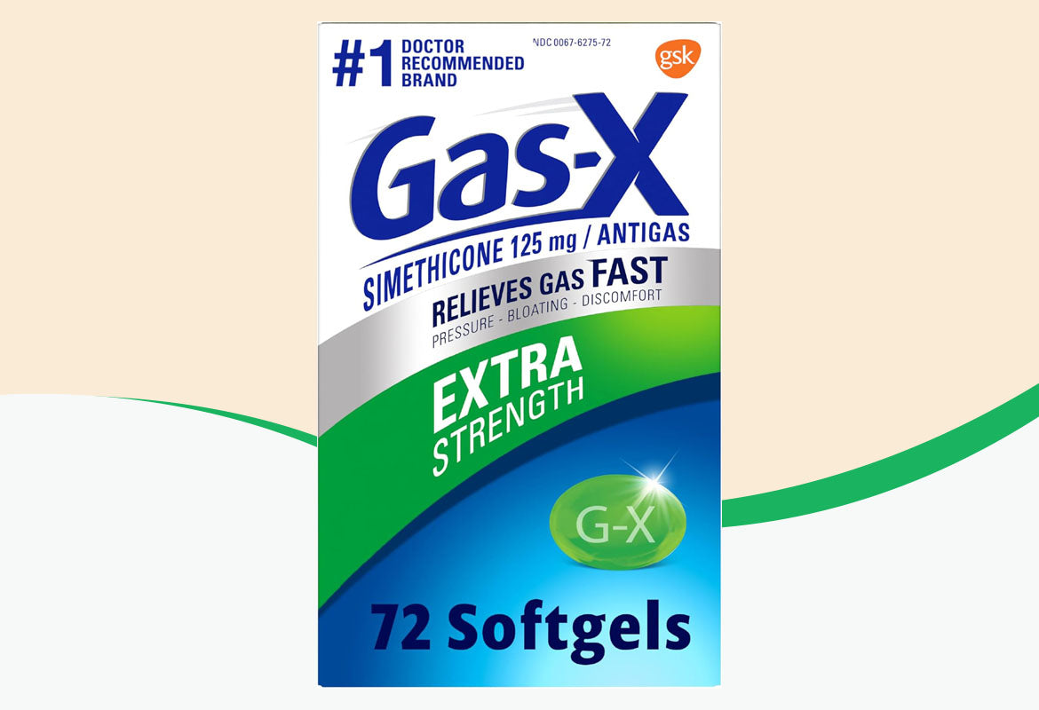 Gas-X Extra Strength Softgel, 125 mg, For Fast Relief From Gas, Bloating & Discomfort, 72 ct.