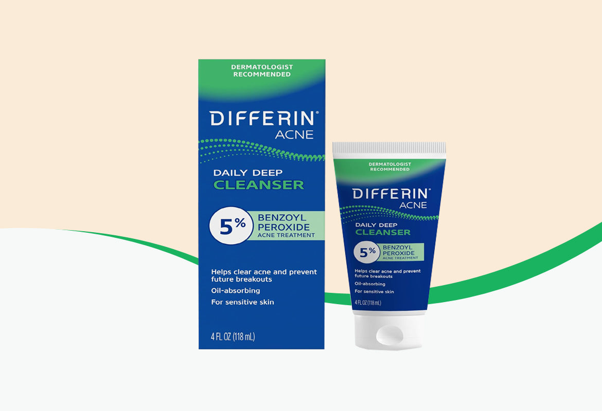 Differin Daily Deep Cleanser 5% BPO, 4 oz.