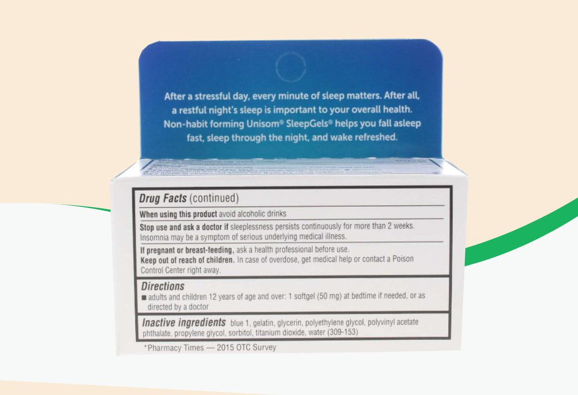 Unisom SleepGels, Maximum Strength Nighttime Sleep Aid, Softgels, 32 ct