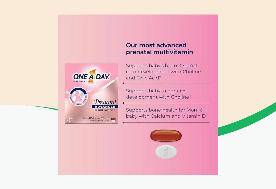 One A Day Prenatal Advanced Complete Multivitamins, (30+30) ct