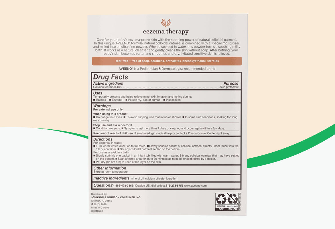 Aveeno Baby Eczema Therapy Soothing Bath Treatment