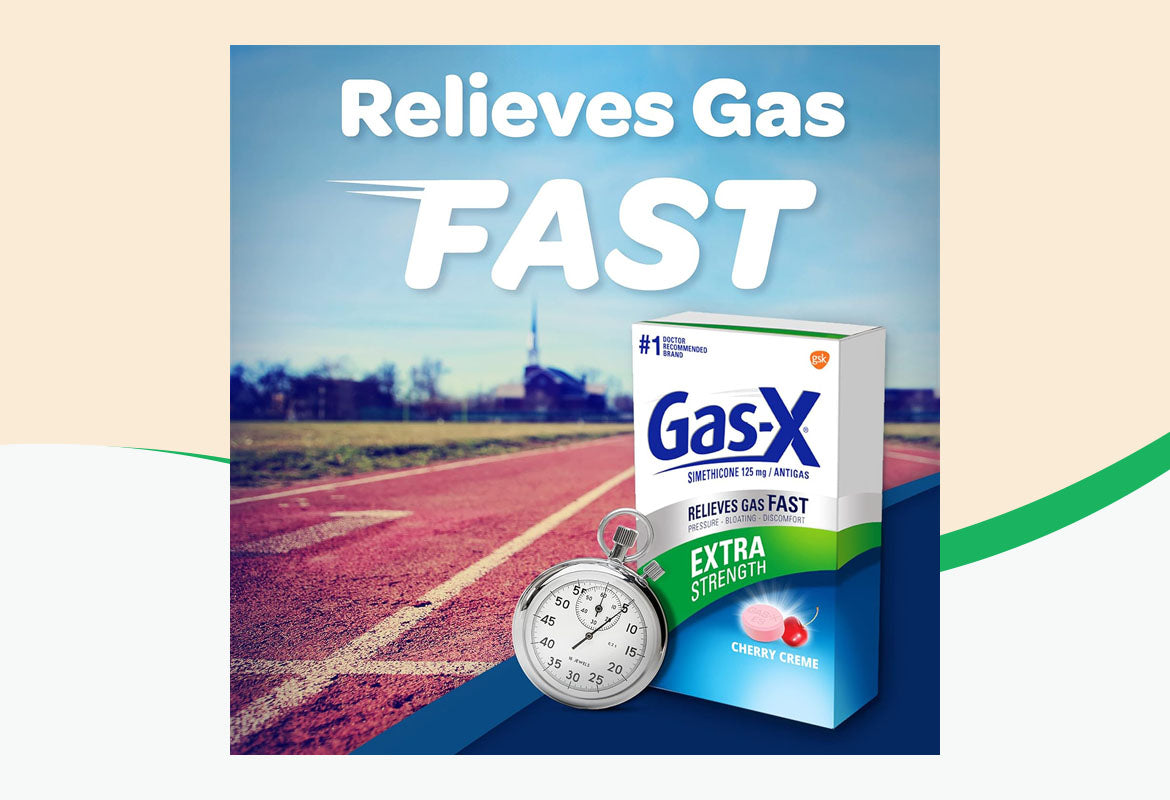 Gas-X Extra Strength Cherry Chewable Tablet, For Fast Relief From Gas, Bloating & Discomfort, 48 ct.