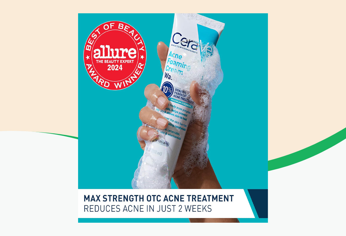 CeraVe Acne Foaming Cream Cleanser, 5 oz.