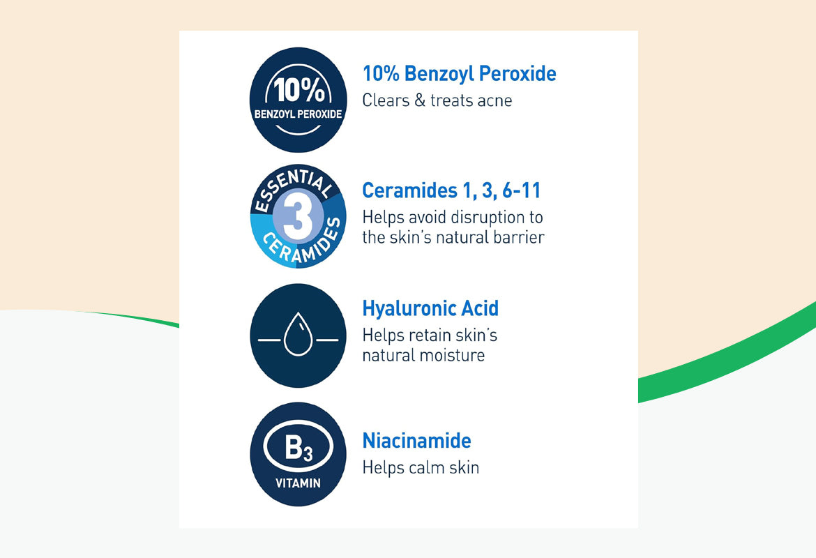 CeraVe Acne Foaming Cream Cleanser, 5 oz.