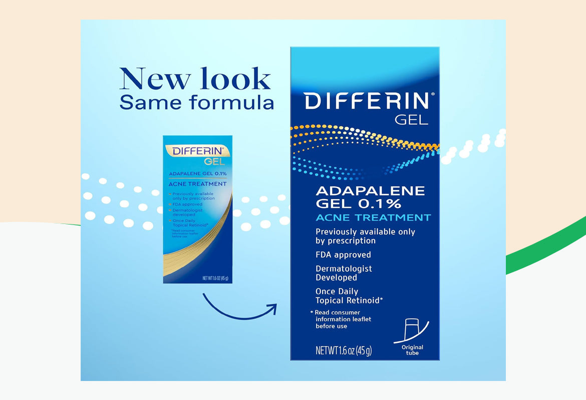 Differin 0.1% Adapalene Treatment Gel, 45g Tube