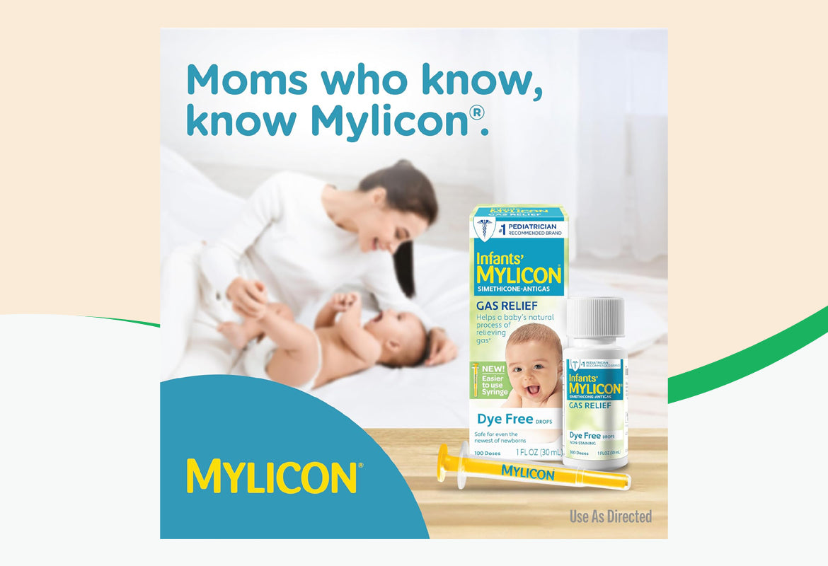 Mylicon Infant Gas Relief Drops, Dye Free, 1.0 fl oz.