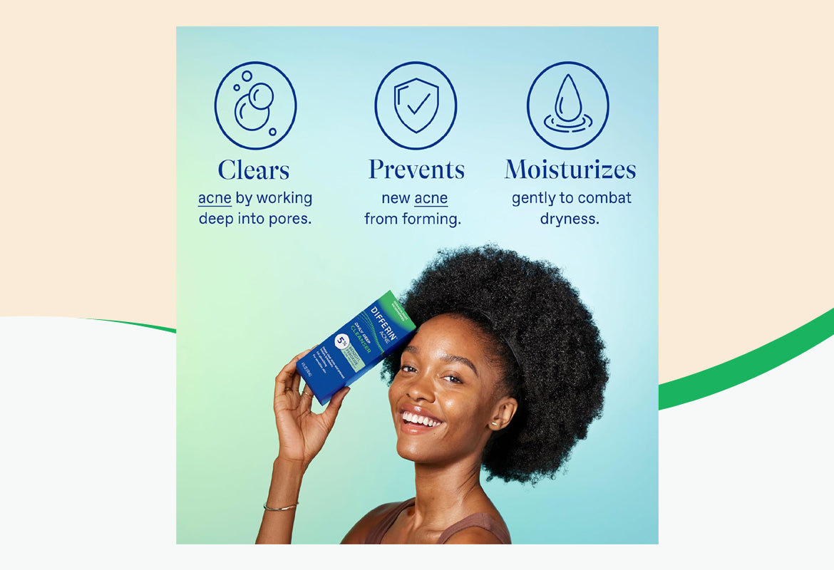 Differin Daily Deep Cleanser 5% BPO, 4 oz.