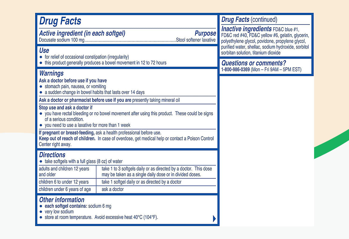 Phillips' Stool Softener Liquid Gels Liquid Gels, 30 ct.
