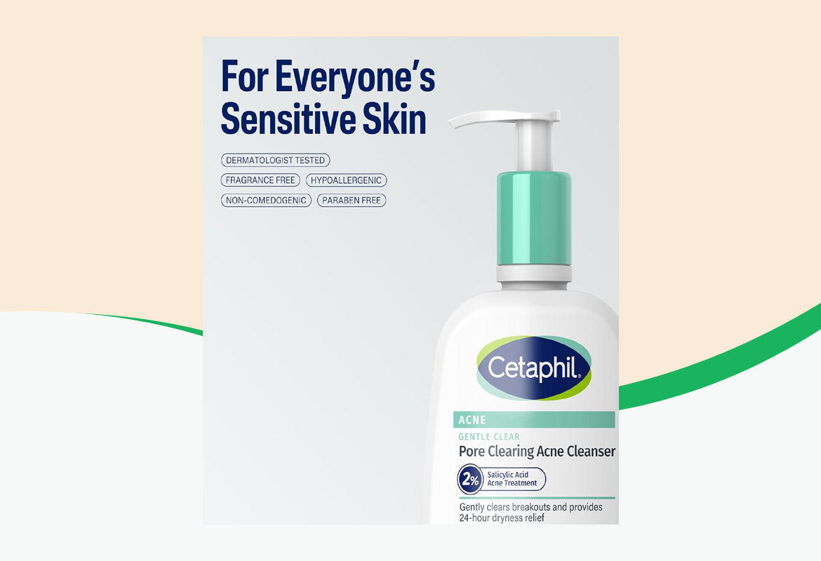 Cetaphil Gentle Clear Pore Clearing Acne Cleanser, 8 oz.