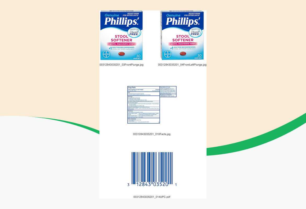 Phillips' Stool Softener Liquid Gels Liquid Gels, 30 ct.