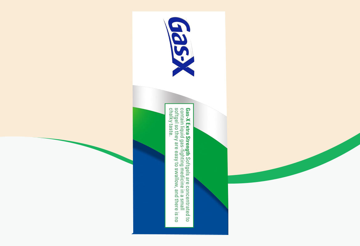 Gas-X Extra Strength Softgel, 125 mg, For Fast Relief From Gas, Bloating & Discomfort, 72 ct.