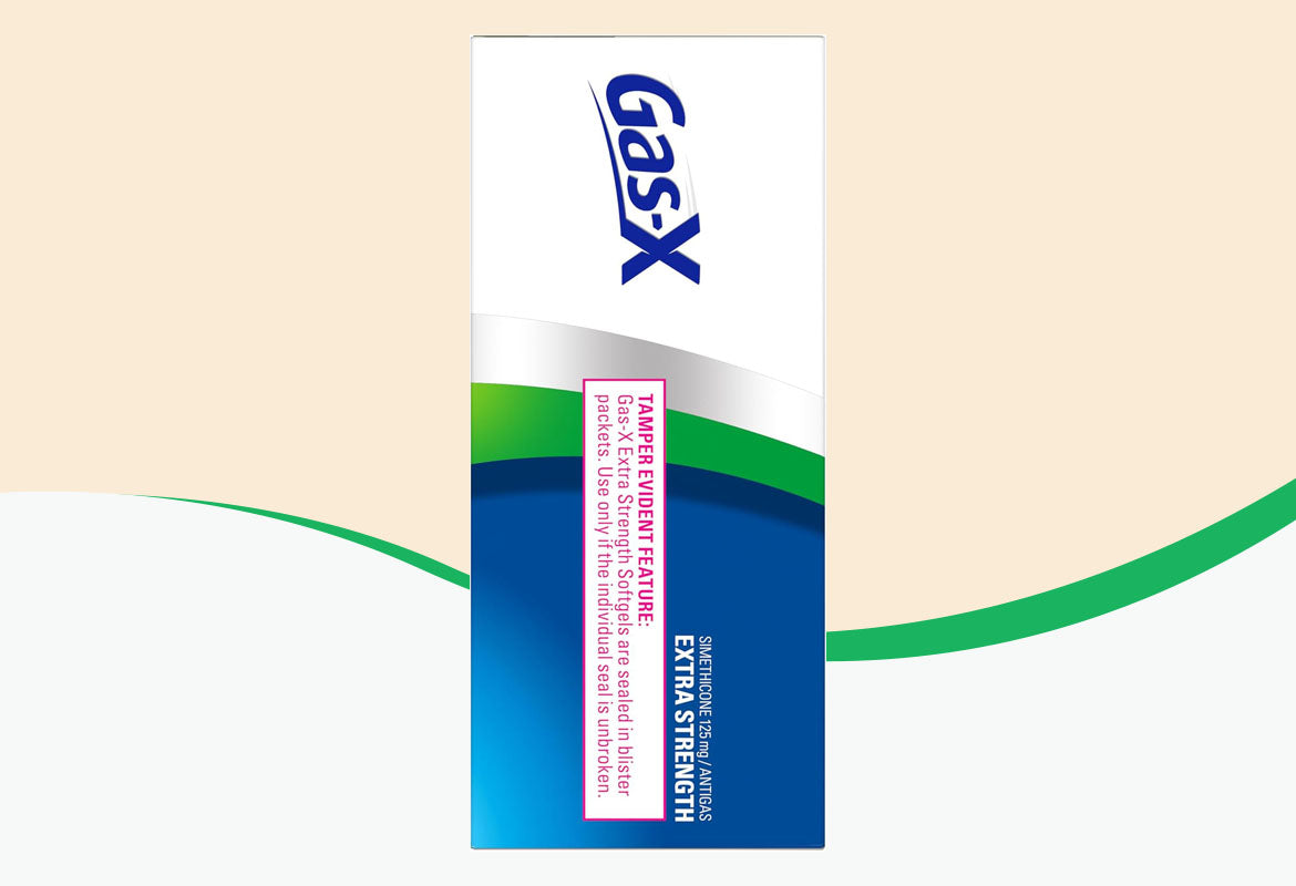 Gas-X Extra Strength Softgel, 125 mg, For Fast Relief From Gas, Bloating & Discomfort, 72 ct.