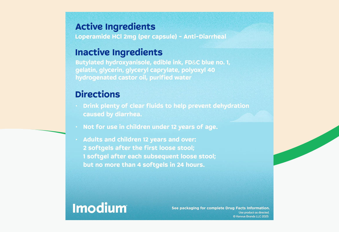 Imodium A-D Anti-Diarrheal, Softgels