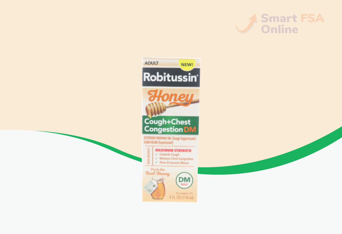 Robitussin Honey Maximum Strength Cough & Chest Congestion DM, 4 fl oz.