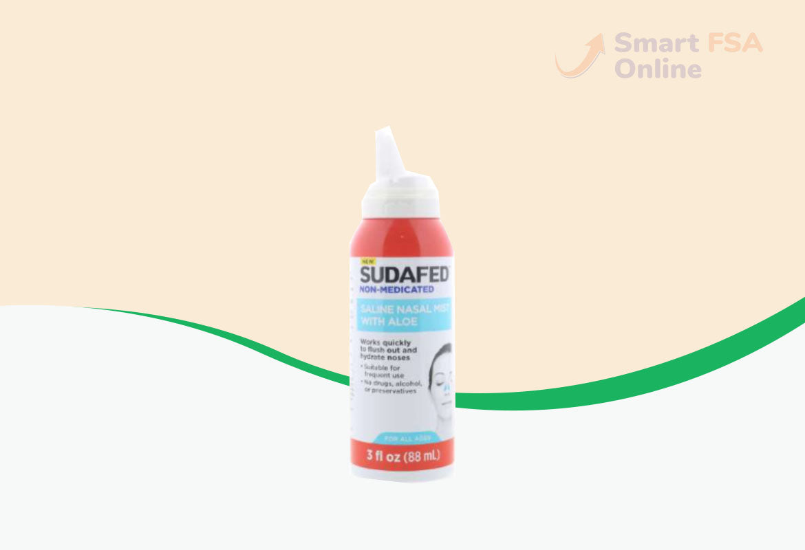 Sudafed Non-Medicated Saline Nasal Mist with Aloe, 3 fl oz.