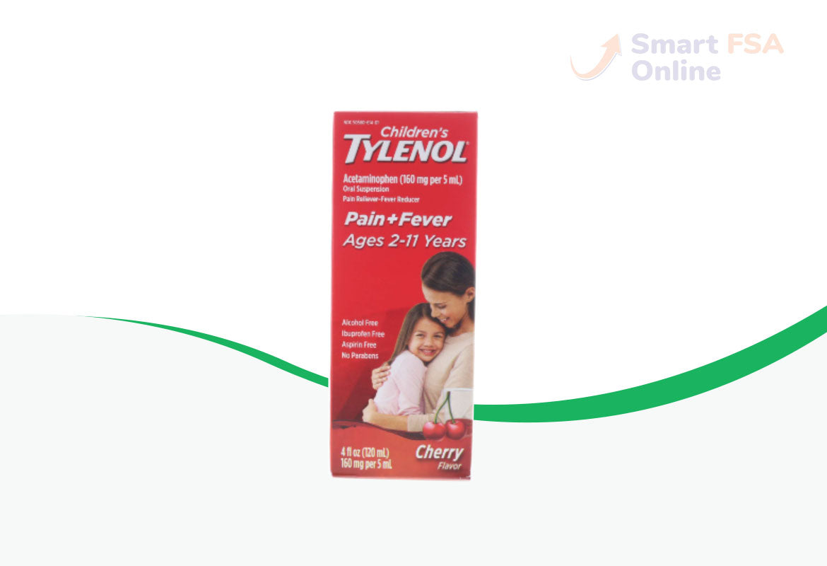 Tylenol Children's Pain & Fever Reliever Liquid, Dye-Free, Cherry, 4 fl oz.
