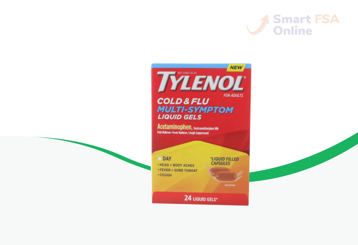 Tylenol Cold & Flu Multi-Symptom Day Liquid Gels, 24 ct.