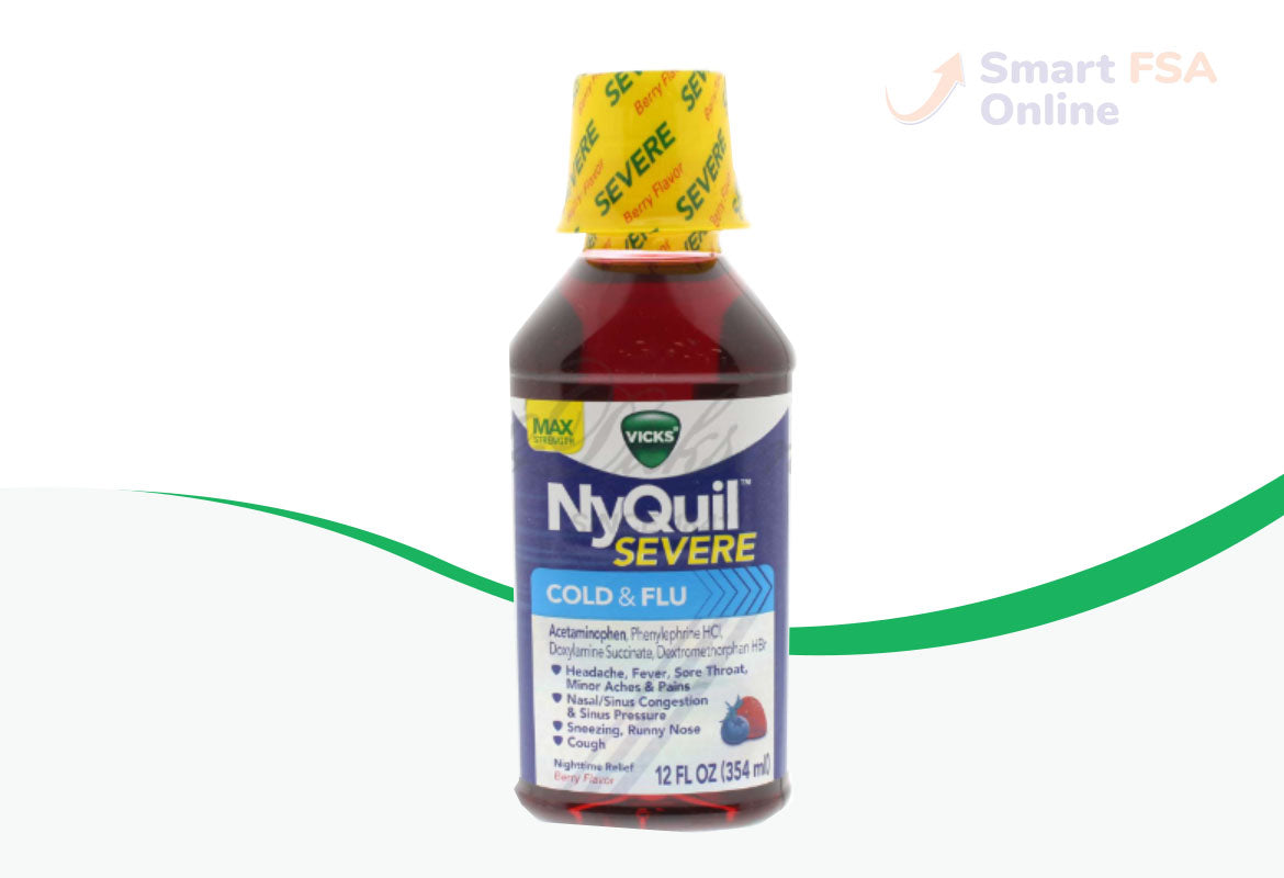 Vicks Nyquil Cold & Flu, Alcohol Free, 12 oz.