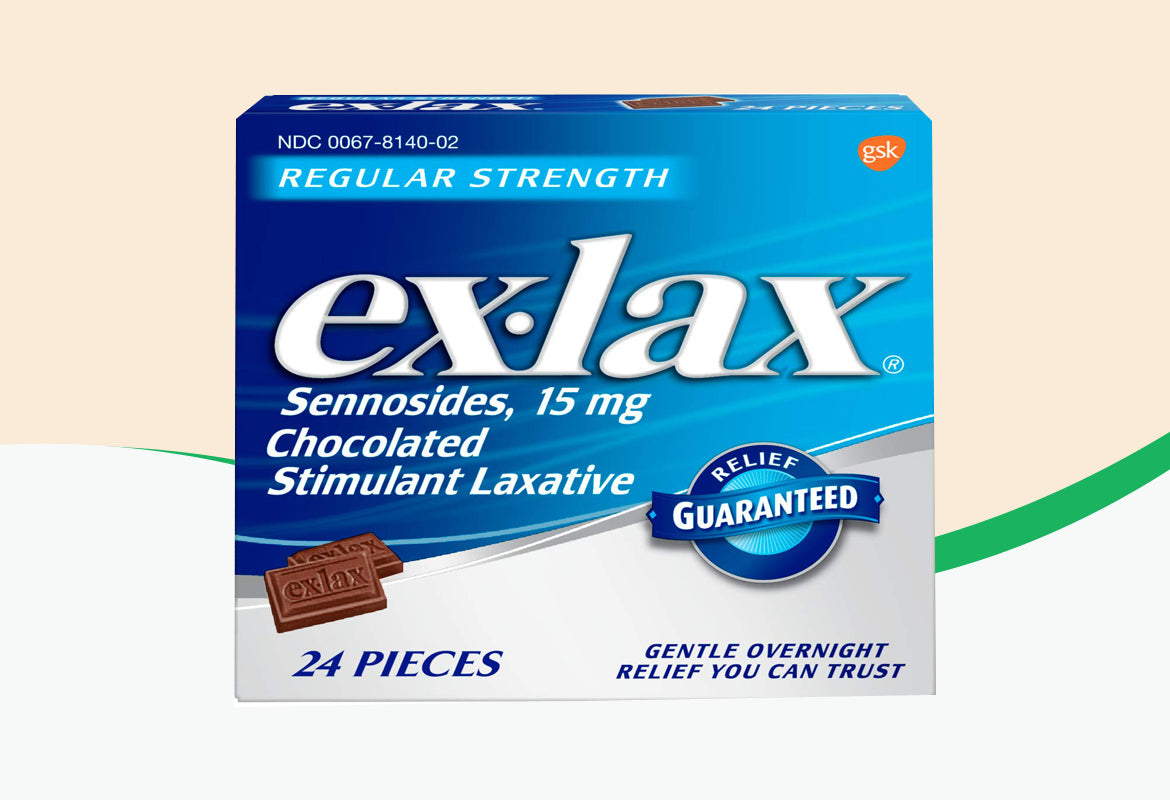 Ex-Lax Regular Strength Sennosides, 15 mg, Stimulant Laxative Chocolated Pieces For Gentle Overnight Relief,