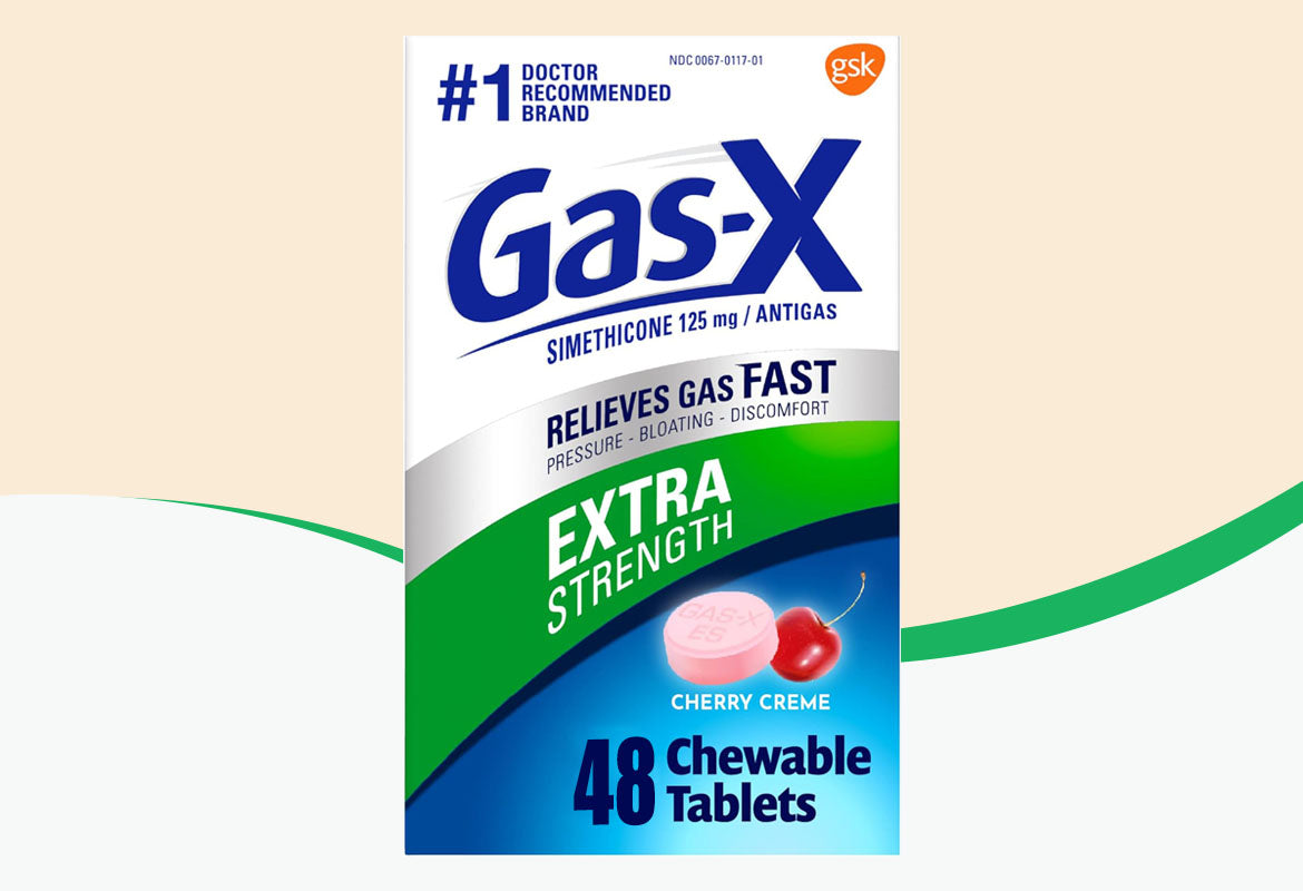 Gas-X Extra Strength Cherry Chewable Tablet, For Fast Relief From Gas, Bloating & Discomfort, 48 ct.