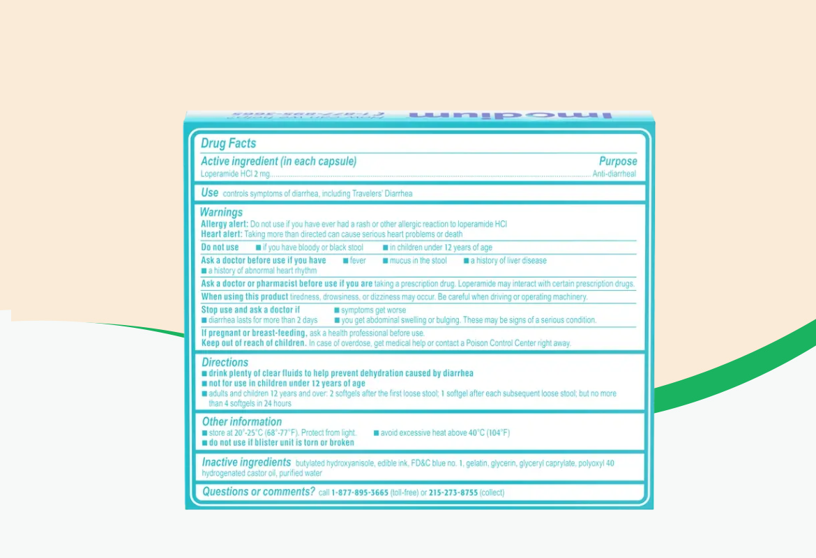 Imodium A-D Anti-Diarrheal, Softgels